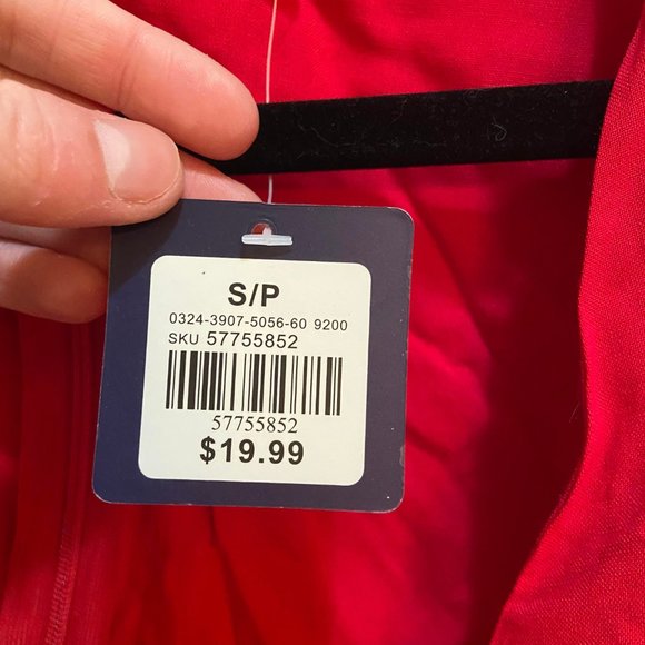 Red Romper with Front Tie - Picture 2 of 2